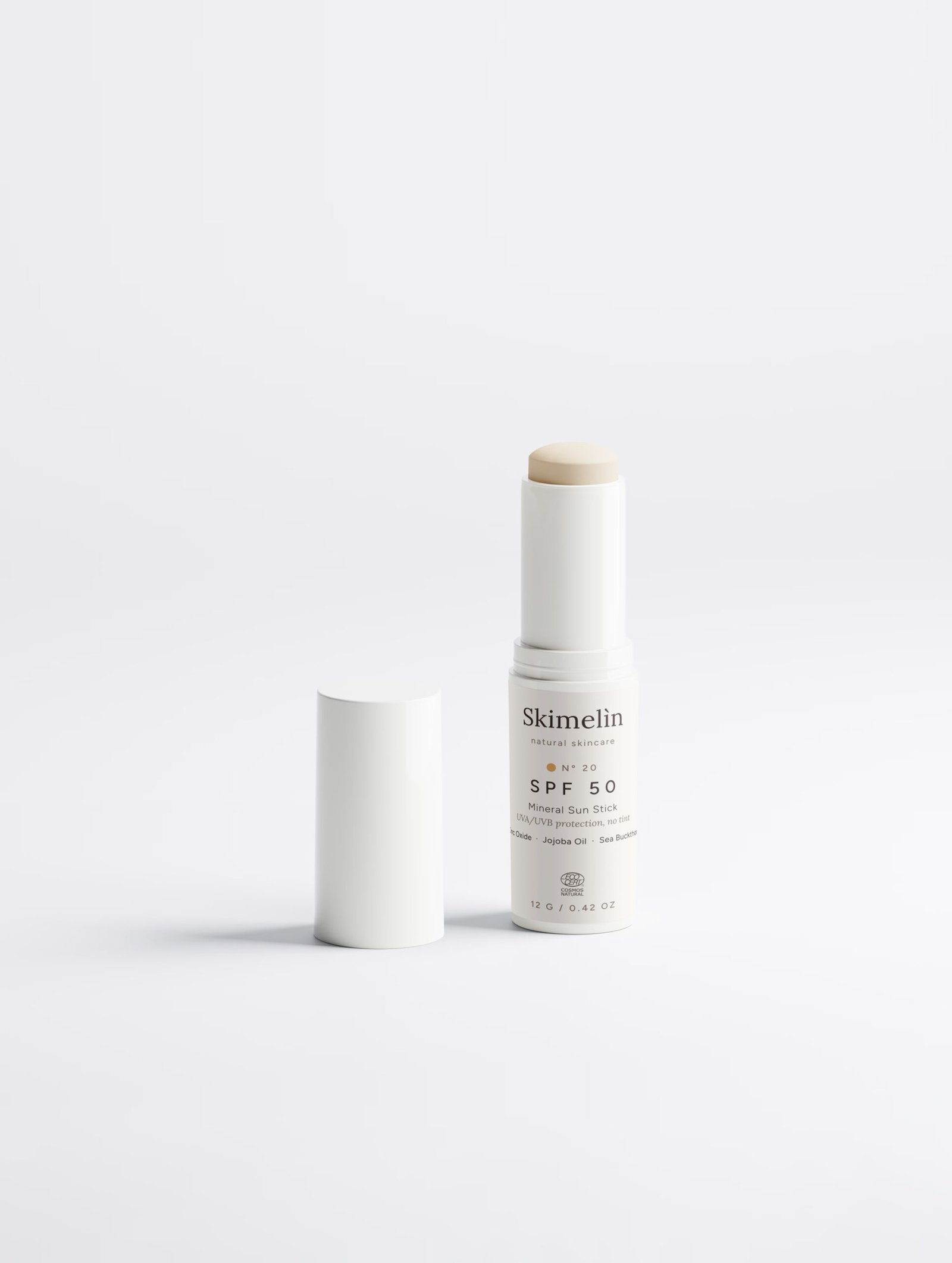 Nº 20 SPF 50 – mineralinis apsauginis pieštukas 3 Skimelìn Nº 20 SPF 50 – mineralinis apsauginis pieštukas – COSMOS NATURAL sertifikuota natūrali kosmetika – nuotrauka 3