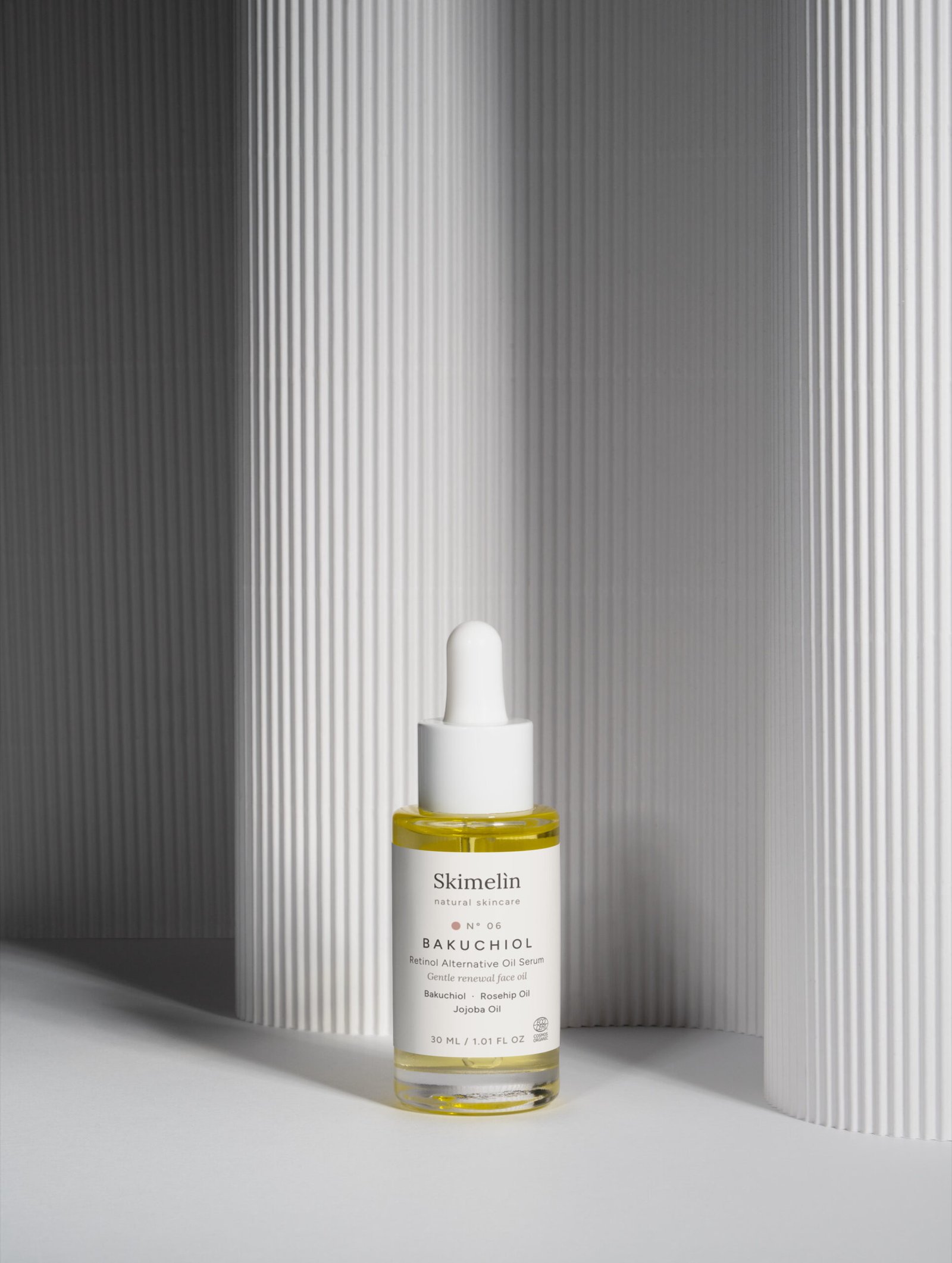 Nº 06 Bakuchiol – aliejinis veido serumas 4 Skimelìn Nº 06 Bakuchiol – aliejinis veido serumas – COSMOS ORGANIC sertifikuota natūrali kosmetika – nuotrauka 4