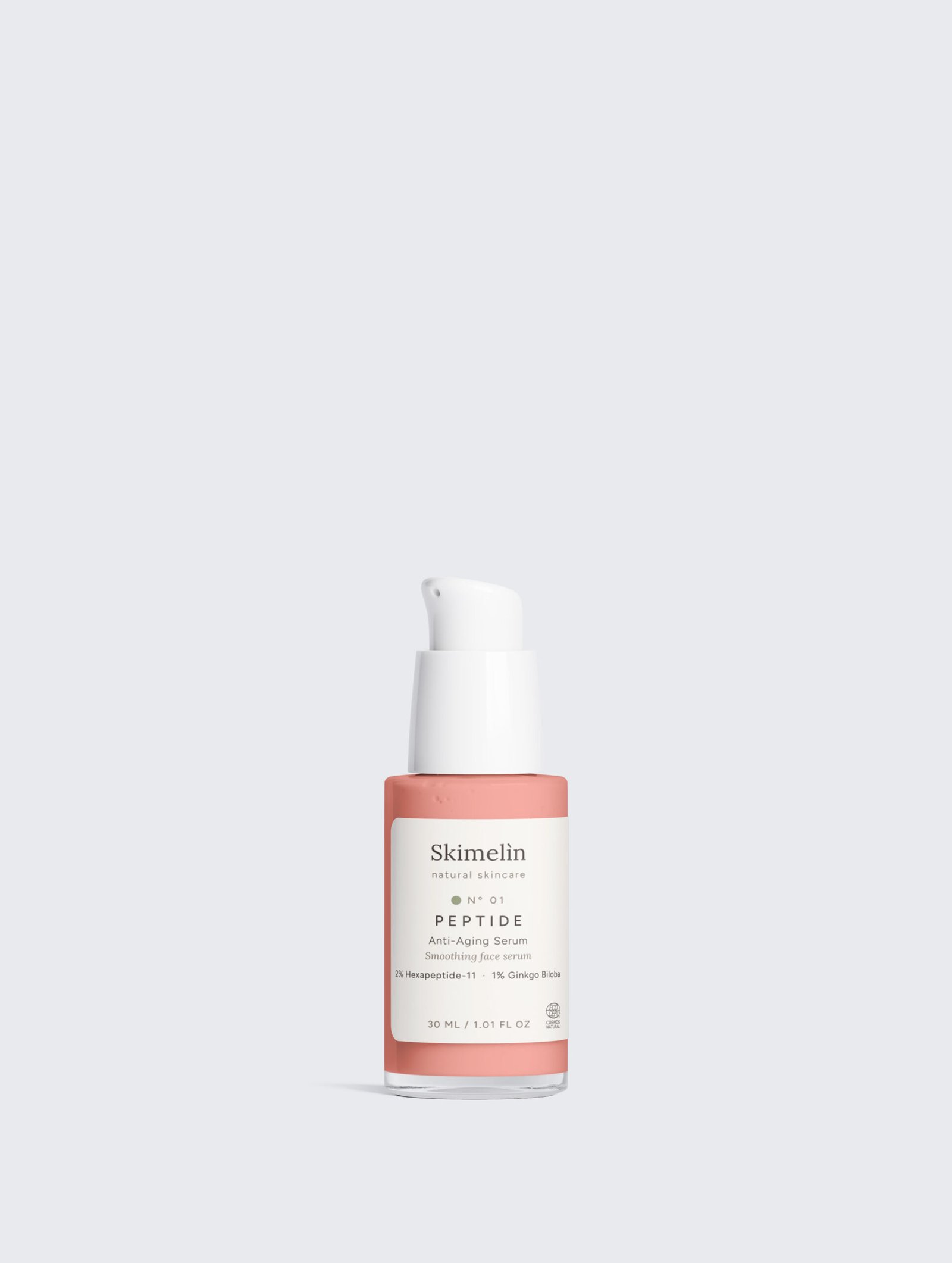 Nº 01 Peptide – peptidų serumas veidui 4 Skimelìn Nº 01 Peptide – peptidų serumas veidui – COSMOS NATURAL sertifikuota natūrali kosmetika – nuotrauka 4