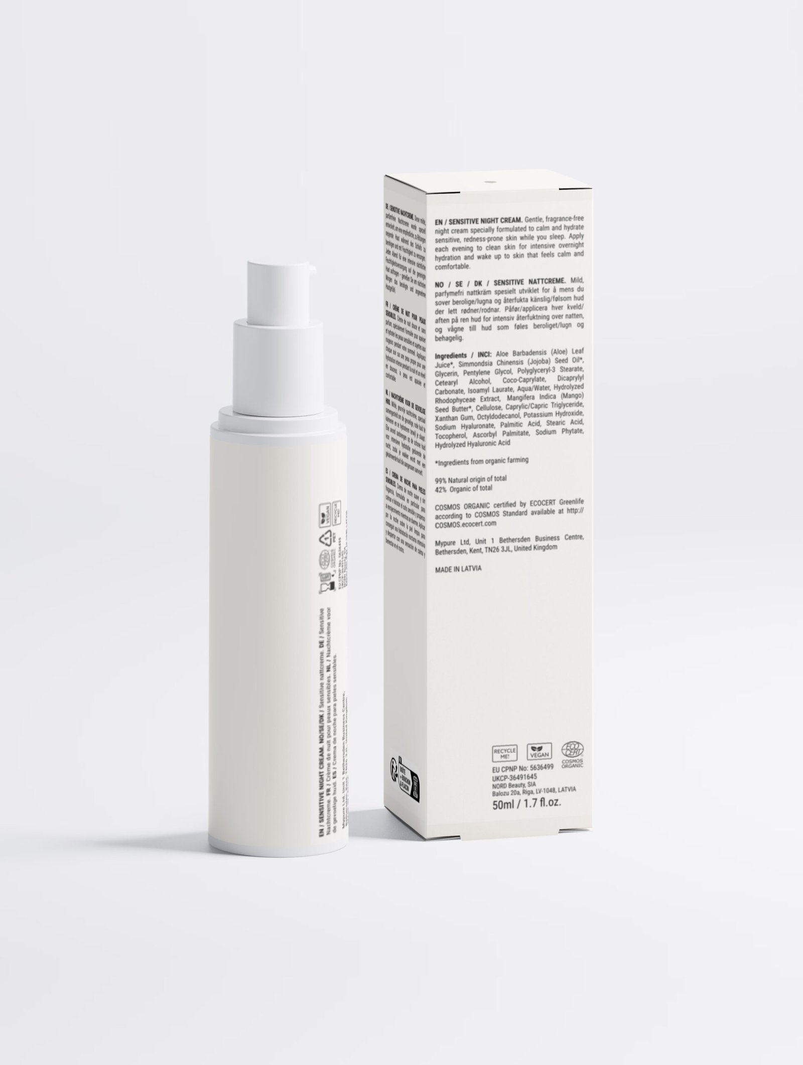 Nº 11 Sensitive – naktinis kremas jautriai odai 3 Skimelìn Nº 11 Sensitive – naktinis kremas jautriai odai – COSMOS ORGANIC sertifikuota natūrali kosmetika – nuotrauka 3
