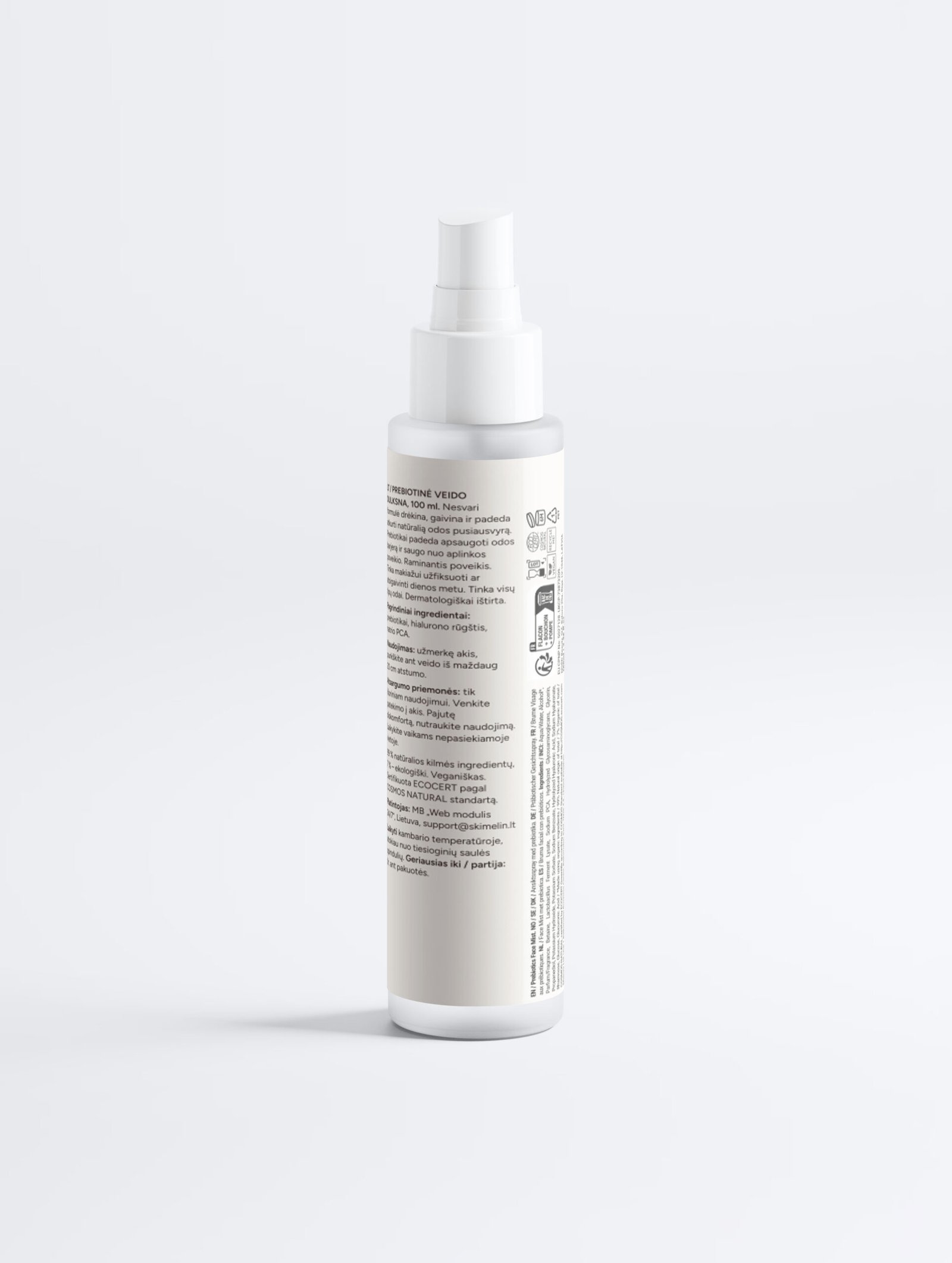 Nº 08 Prebiotic – prebiotinė veido dulksna 2 Skimelìn Nº 08 Prebiotic – prebiotinė veido dulksna – COSMOS NATURAL sertifikuota natūrali kosmetika – nuotrauka 2