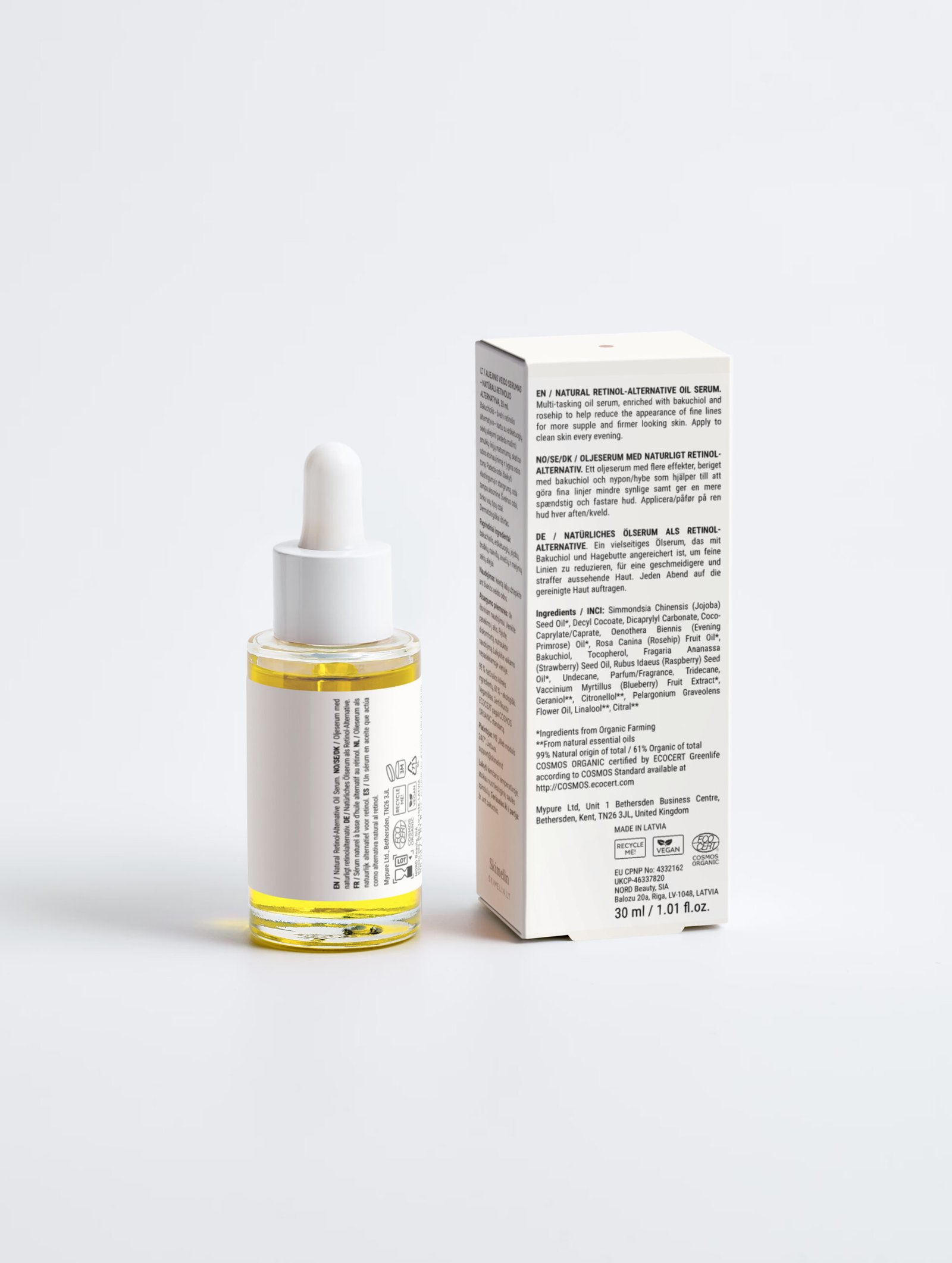 Nº 06 Bakuchiol – aliejinis veido serumas 2 Skimelìn Nº 06 Bakuchiol – aliejinis veido serumas – COSMOS ORGANIC sertifikuota natūrali kosmetika – nuotrauka 2