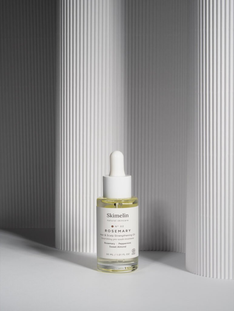 Skimelìn Nº 02 Rosemary – rozmarinų aliejus plaukams – COSMOS ORGANIC sertifikuota natūrali kosmetika – nuotrauka 4